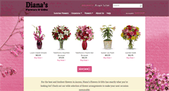 Desktop Screenshot of dianasauroraflowers.com